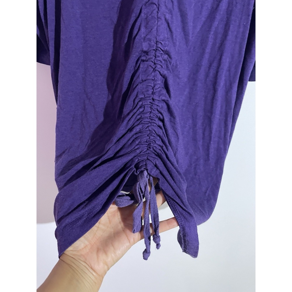 Bryn Walker Tunic Dress Large Purple Lagenlook Artsy Boho Minimalist USA - Picture 6 of 13